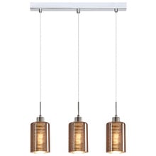 Espejo 3 Light Glass & Iron Pendant